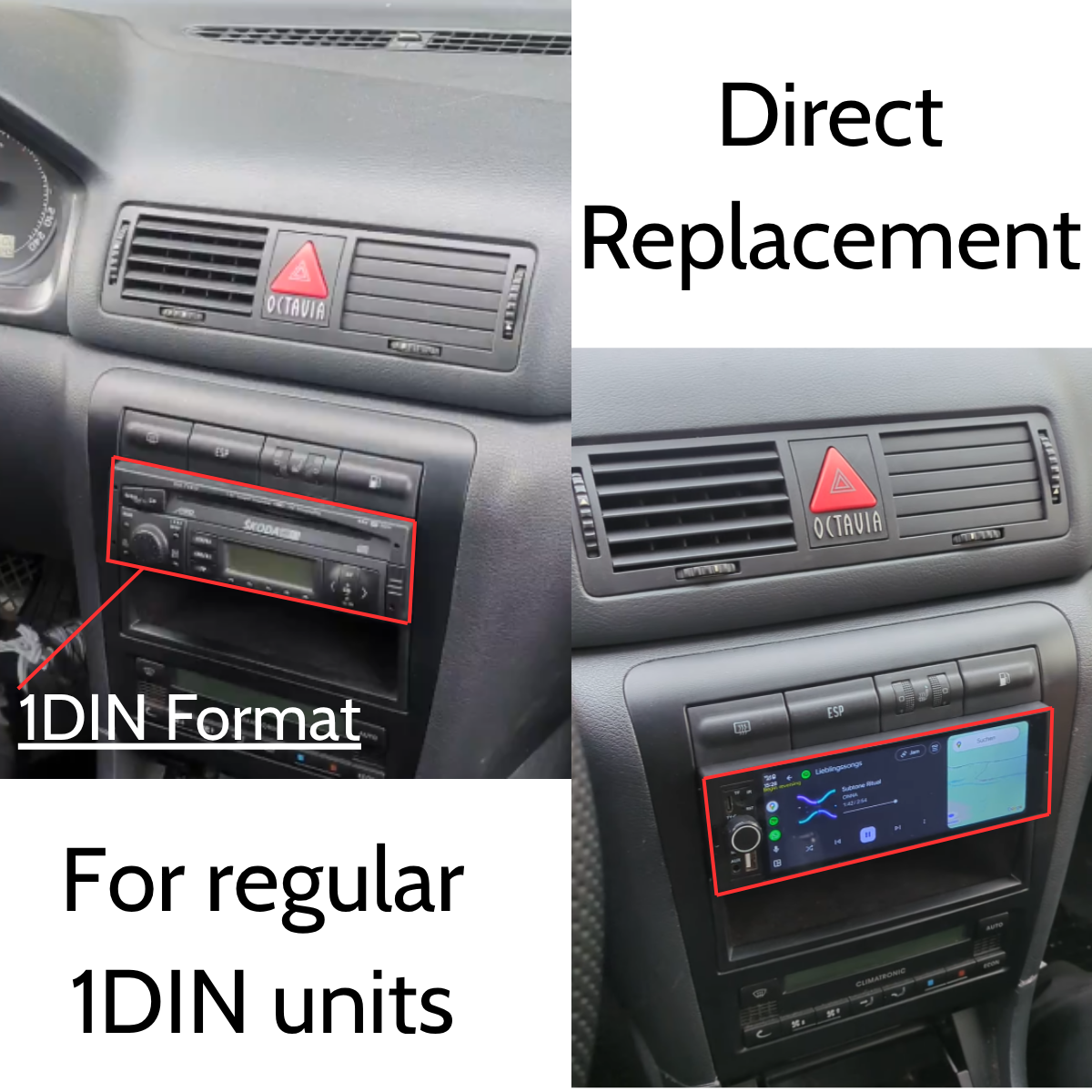AutoWave DialPro 1DIN Head Unit